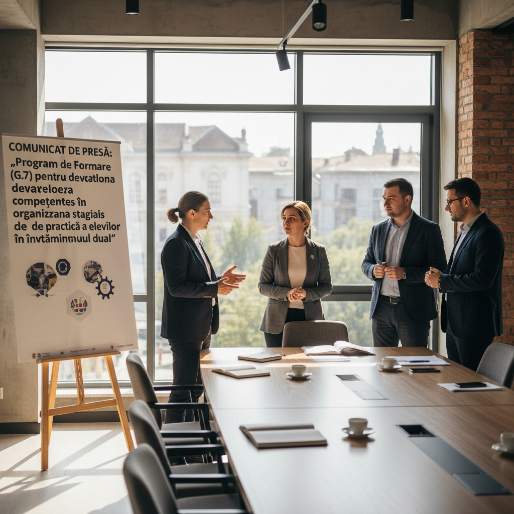 Program de Formare G.7 pentru dezvoltarea competențelor în organizarea stagiilor de practică în învățământul dual